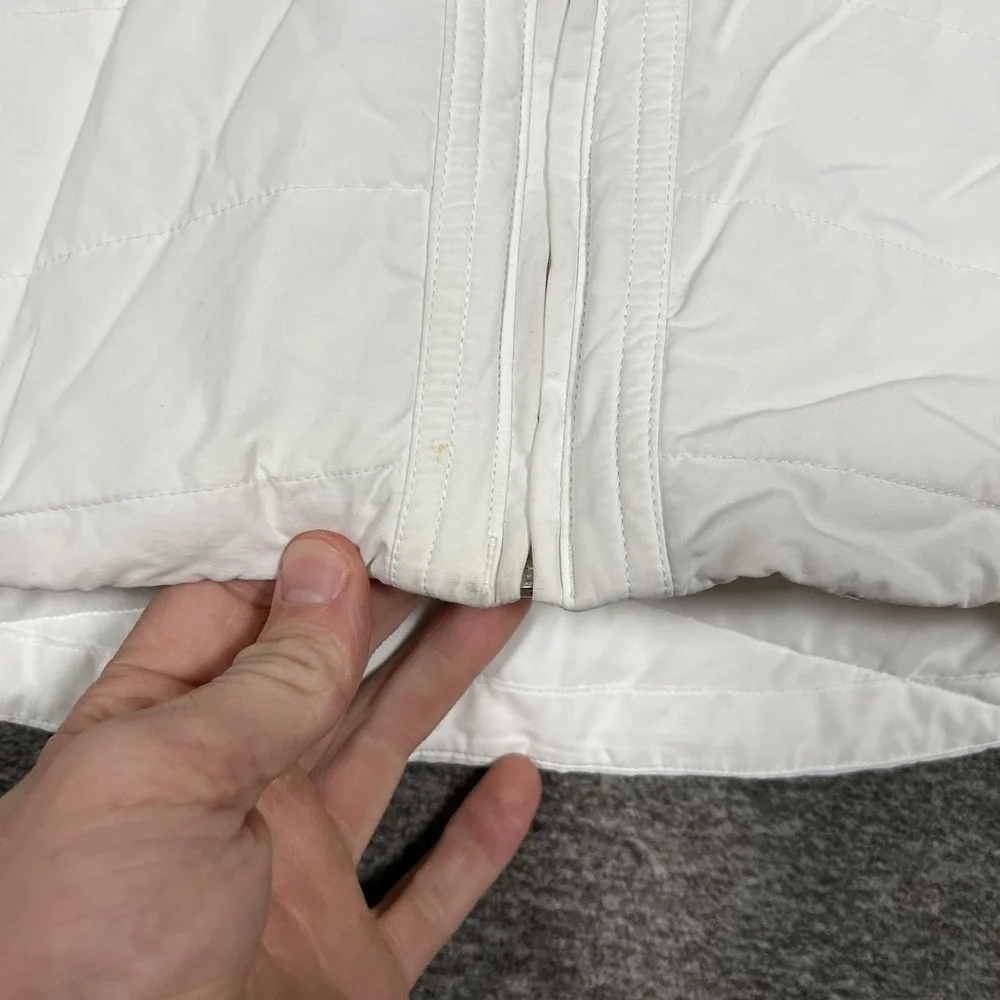 Lululemon Jacket‎ Womens 8 White Quilted Insulated Full Zip ANOTHER MILE Pockets